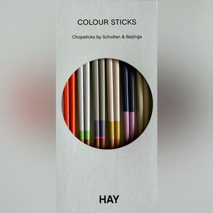 HAY Set of six pairs colorblock chopsticks